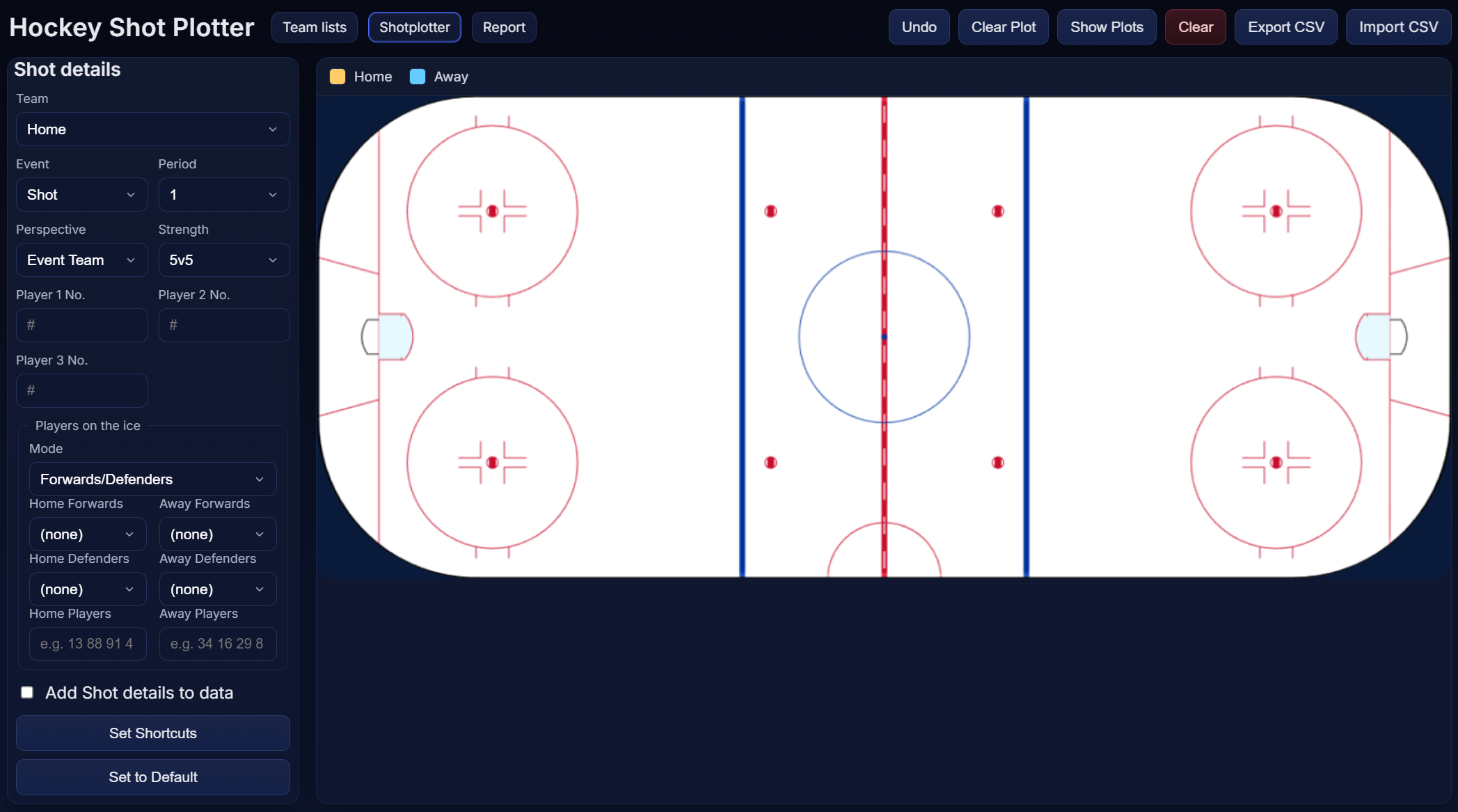 Hockey Shot Plotter